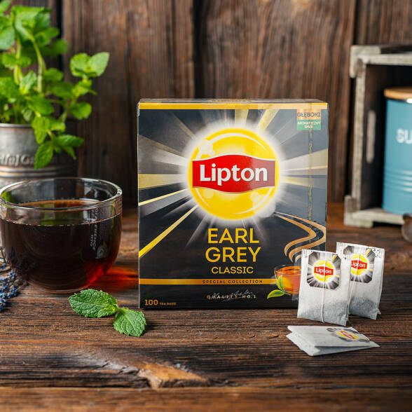 Herbata Lipton Earl Grey classic 92 torebek 3 szt.