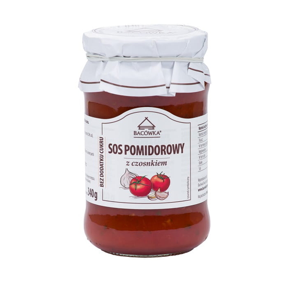 Sos pomidorowy z czosnkiem Bacówka 340g