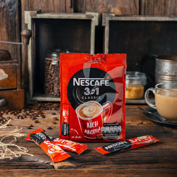 Nescafe 3w1 klasyczna w saszetkach 10 x 16,5 g