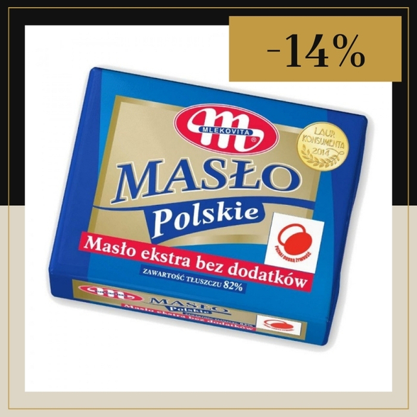 Masło Polskie 82% Mlekovita 200g