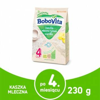 Kaszka mleczno-ryżowa wanilia po 4 miesiącu BoboVita 230g 3 szt.