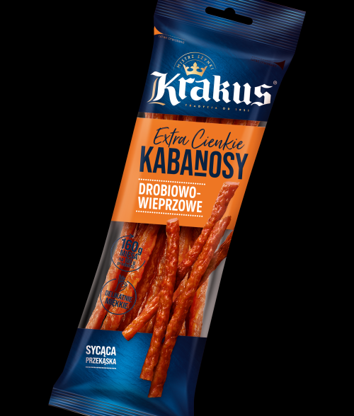 Kabanosy drobiowo-wieprzowe extra cienkie Krakus 95g