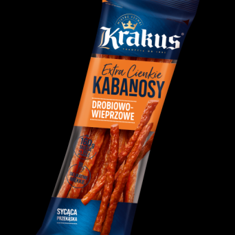 Kabanosy drobiowo-wieprzowe extra cienkie Krakus 95g