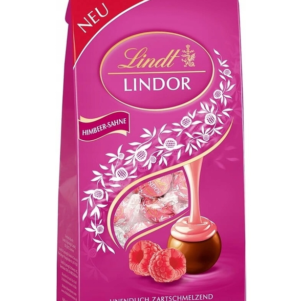 Lindor raspberrt&crema Lindt 100g