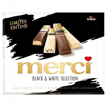 Czekoladki black & white Merci 240g