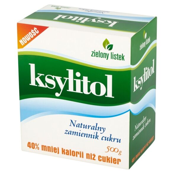 Ksylitol naturalny zamiennik cukru Zielony listek 500g 3 op.