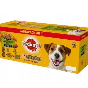 Pedigree mix smaków mokra karma dla psa w sosie z warzywami w saszetkach 40x100g