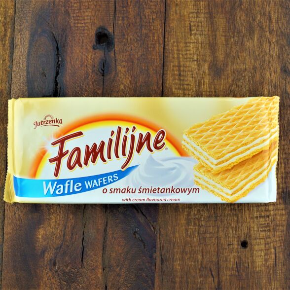 Familijne Wafle o smaku śmietankowym 180g