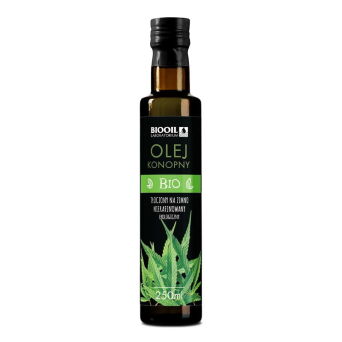 Olej konopny bio tłoczony na zimno Biooil 250ml seria black 3 szt.*