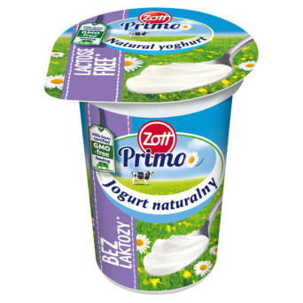 Jogurt naturalny Primo bez laktozy Zott 180g 3 szt.
