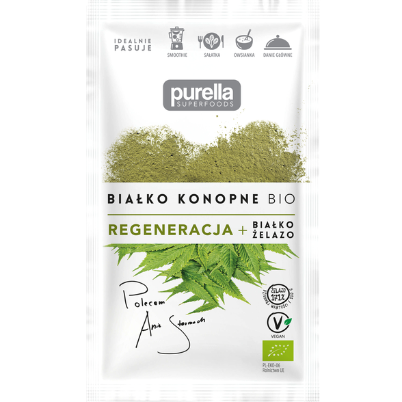 Sproszkowane nasiona białko konopne Bio Purella 45g