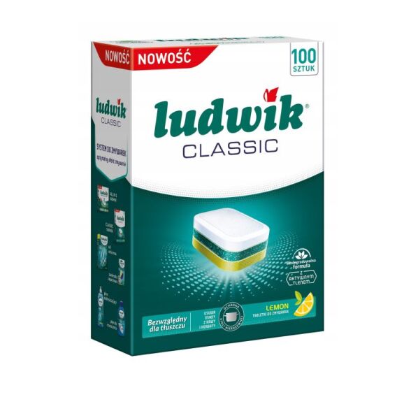 Tabletki do zmywarki classic Ludwik 100 sztuk