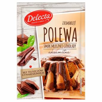 Polewa o smaku mlecznej czekolady Delecta 100g