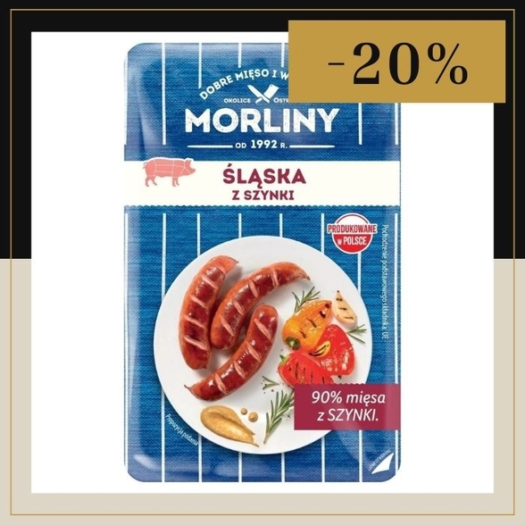 Kiełbasa śląska z szynki Morliny 460g