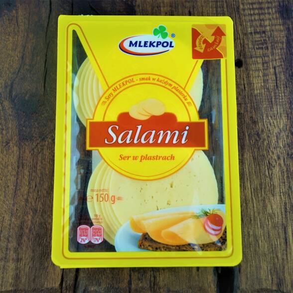 Ser salami w plastrach Mlekpol 150g 