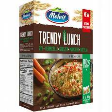 Trendy lunch ryż, vermicelli, groszek, marchew, bazylia Melvit 4x80g