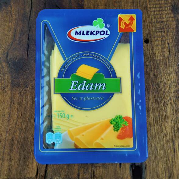 Edam ser w plastrach Mlekpol 150g 