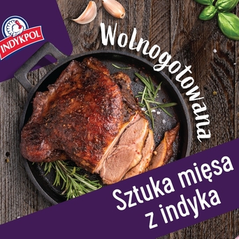 Sztuka mięsa z indyka wolno gotowana Indykpol 700g-900g