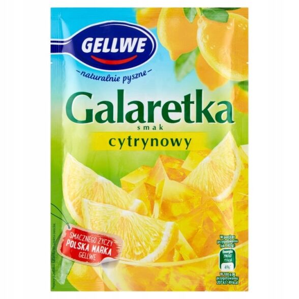 Galaretka smak cytrynowy Gellwe 72g