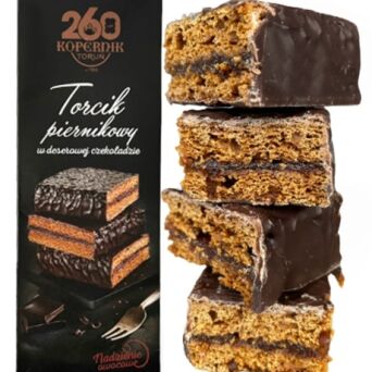 Torcik premium piernikowy w deserowej czekoladzie Kopernik 180g