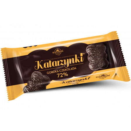 Katarzynki w gorzkiej czekoladzie 72% Kopernik 94g