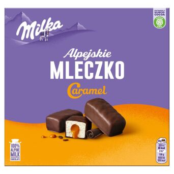 Alpejskie mleczko carmel Milka 350g