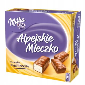 Alpejskie mleczko smaku waniliowym Milka 330g