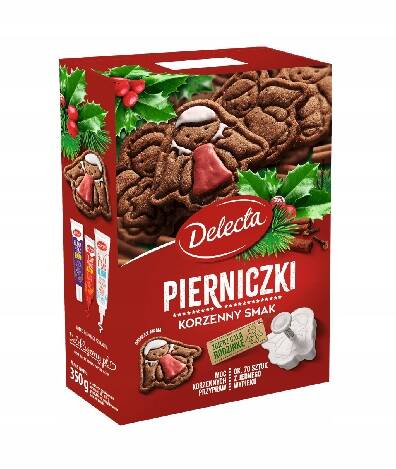 Pierniczki korzenny smak Delecta 350g 3 szt.