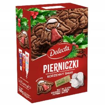 Pierniczki korzenny smak Delecta 350g 3 szt.