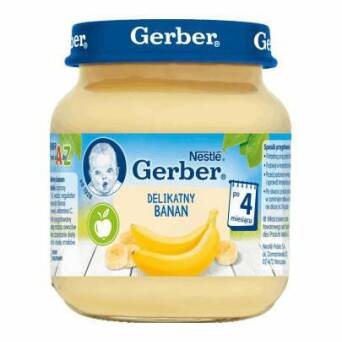 Deser delikatny banan po 4 miesiącu Gerber 125g