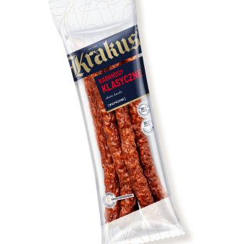 Kabanosy wieprzowe ekstra kruche Krakus 150g 3 szt.