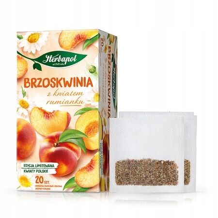 Herbata brzoskwinia z kwiatem rumianku Herbapol 46g