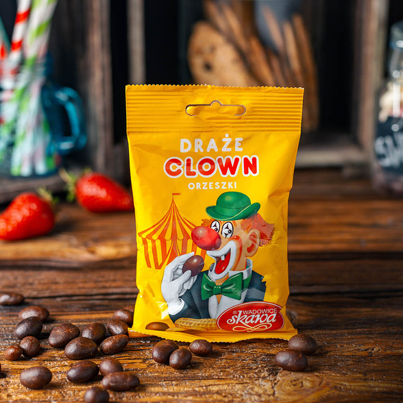 Draże Clown orzeszki Skawa 70g