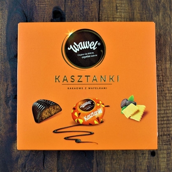 Kasztanki cukierki kakaowe z wafelkami Wawel 330g