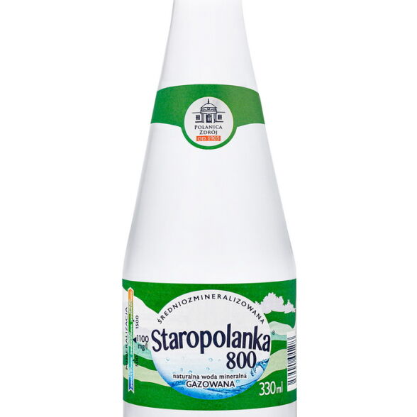 Staropolanka 800 w szkłe woda gazowana 330ml