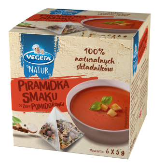 Piramidka Smaku do zupy pomidorowej Vegeta Natur 6x5g 3 op.