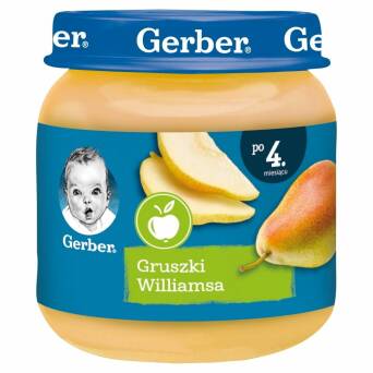 Deser gruszki Williamsa po 4 miesiącu Gerber 125g 3 szt.