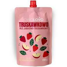 Mus owocowy Premium OWOLOVO Jabłkowo-truskawkowy 200g 3 szt.