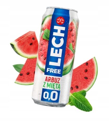 Lech free arbuz z miętą 500ml (4-pak) 3 op.