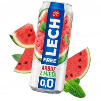 Lech free arbuz z miętą 500ml (4-pak) 3 op.