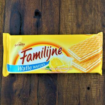 Familijne Wafle o smaku cytrynowym 180g 3 szt.