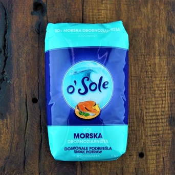 Sól morska drobnoziarnista O'sole 1 kg