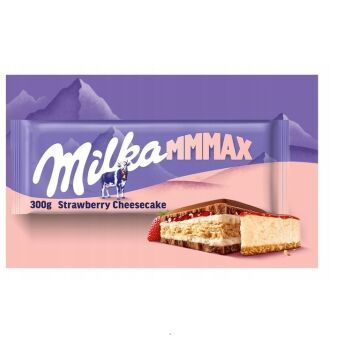 Czekolada mmmax strawberry cheesecake Milka 300g