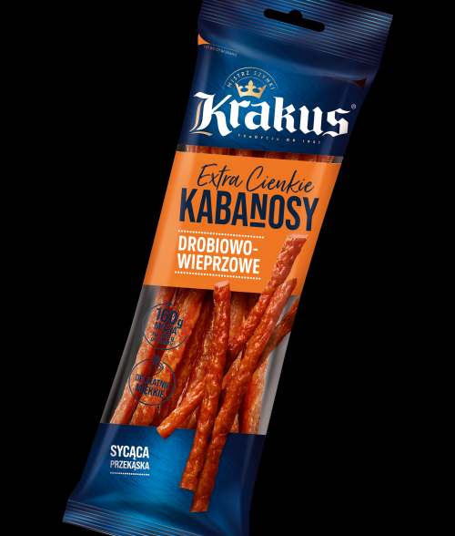 Kabanosy drobiowo-wieprzowe extra cienkie Krakus 95g 3 szt.*