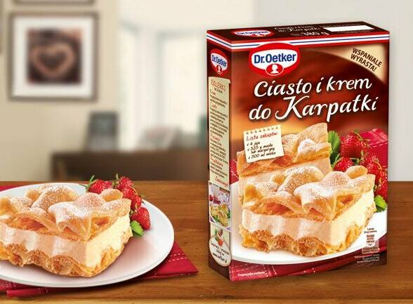 Ciasto i krem do Karpatki Dr Oetker 380g