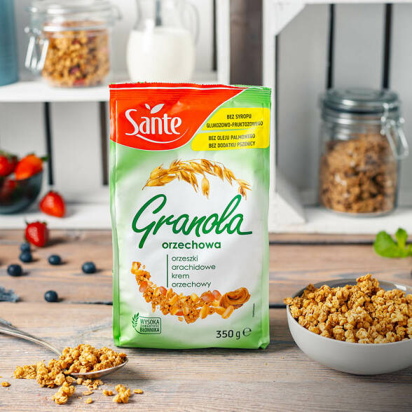 Granola orzechowa Sante 350g 3 szt.