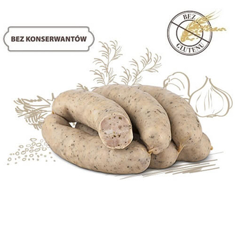 Kiełbasa biała parzona Bacówka (450g-550g)