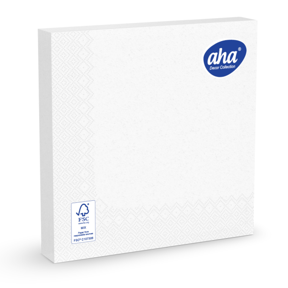 Serwetki AHA 3-warstwowe białe